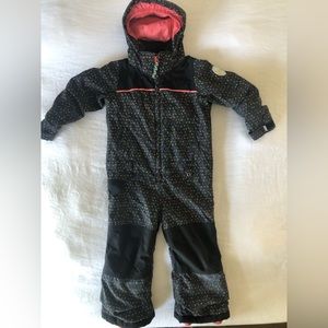 Burton toddler 3T Black and rainbow sprinkles with pink lining.